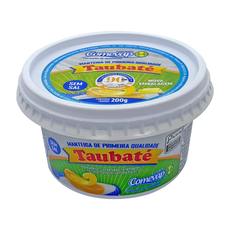 MANTEIGA TAUBATÉ 200G SEM SAL
